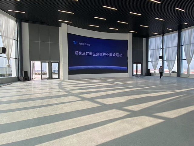 展廳led施工現場